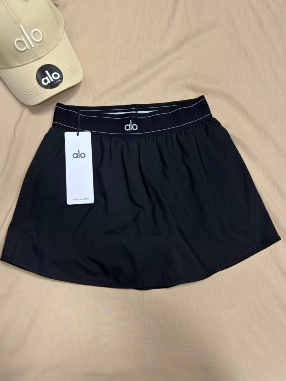 NWT ALO Yoga👩‍🎓 Match Point Tennis Skirt Black Activewear Athleisure
